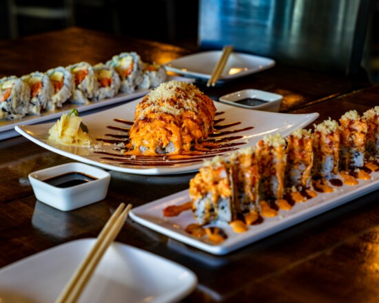 Branding and menu shots for One Sushi Japanese and Korean Restaurant 