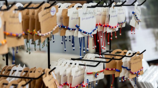 Close-up of some of Tammie's handmade jewelry (Mel Drake Photography)