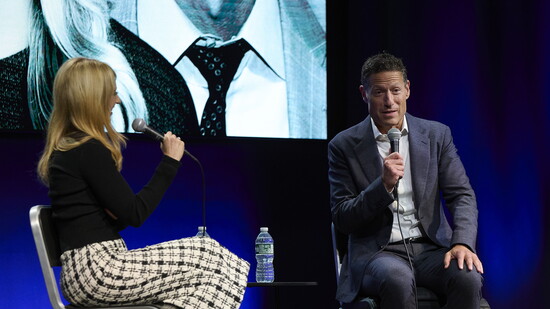 Mark in conversation with CNBC's Sara Eisen.