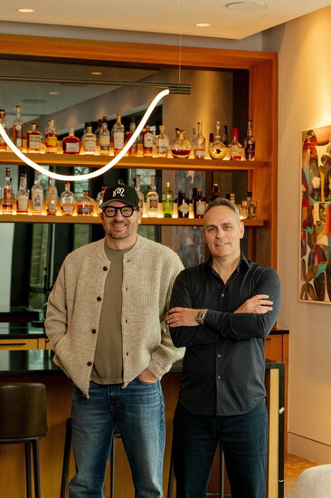 HAAS Co-Founders Pierre Cloutier and Donny Carlyon in their showroom on East 7th