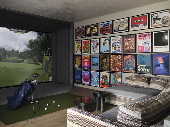 Golf Simulation Room Project with Ryan Street Architects