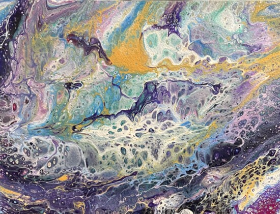 Acrylic pour by Dr. Perkinson