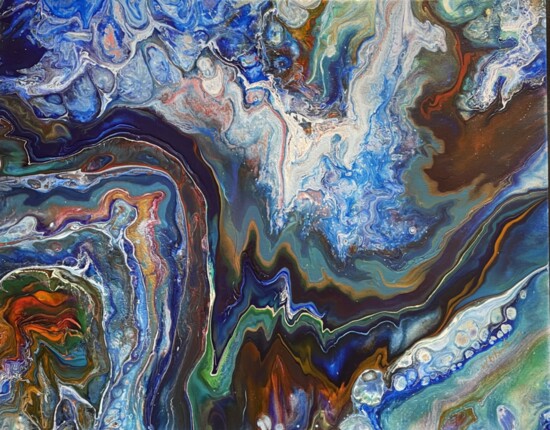 Acrylic pour by Dr. Perkinson