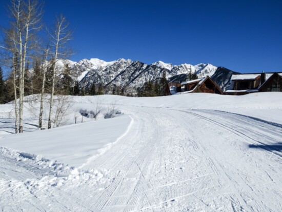 Cross country skiing at the Durango Nordic Center is paradise on blue bird days.