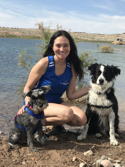 Dr. Jackie with Jax and Maple
