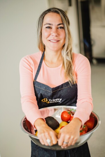 Mackenzie Bentley has found her calling as chef and head of child nutrition at Trinity School at Edgemere. (Marshall Hawkins, Sundance Photography)