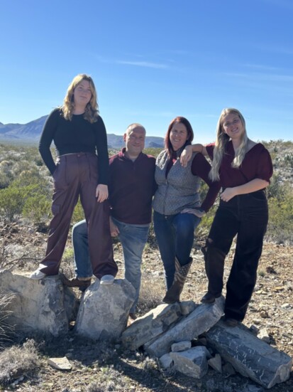 The Bush family;  Audrey, Alan, Melanie, and Rebekah. 