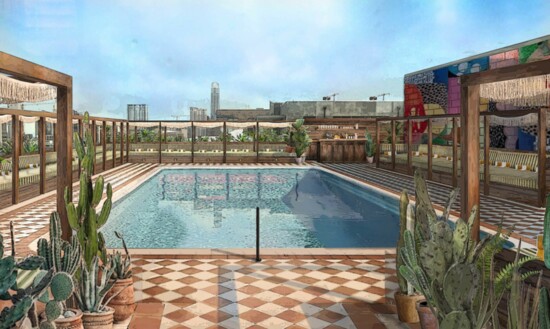 Soho House's rooftop pool