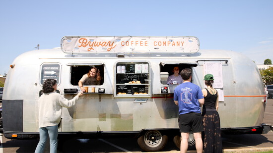 Avery Amstutz serves a Byway customer.