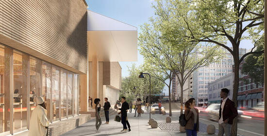 Front Street Sidewalk, Memphis Art Museum Credit: Courtesy of Herzog & de Meuron 