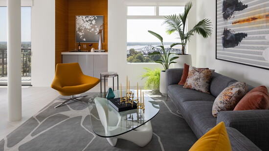 Mixed textures create depth