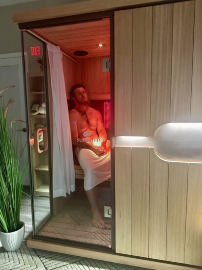 Sauna at Nirvana Day Spa