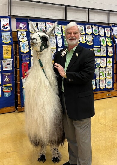 Jerry Orlans at Roswel Rotary 