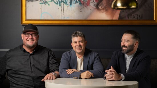 Chef Beau MacMillan, Mikis Troyan and Justin Massei. Photo by Jill MacNamara (JillMcNamara.com)