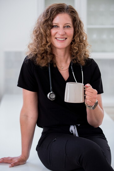 Dr. Meagan fuels her day with her signature protein-packed coffee.