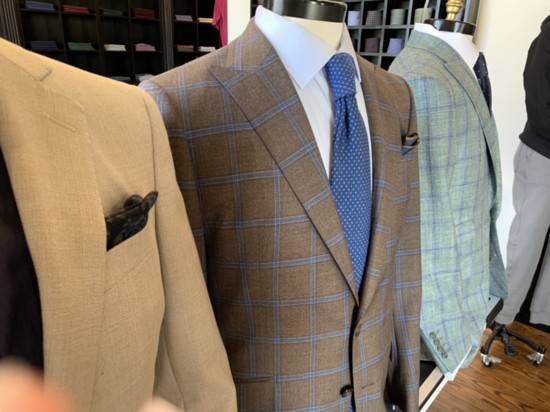 Classic blue is a stable in this year's fashion choices for men. Photo by Louann Buhlinger.