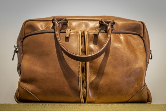 Bag - Moore and Giles leather weekender bag