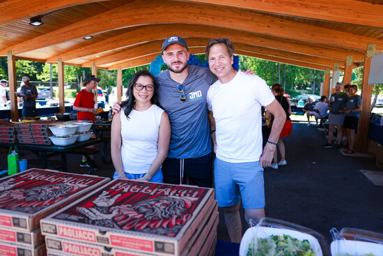 Michelle Galvin, Jordan Morris, and Matt Galvin