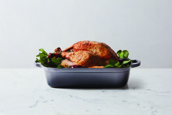 Le Creuset's Signature Roaster 37cm in Flint.