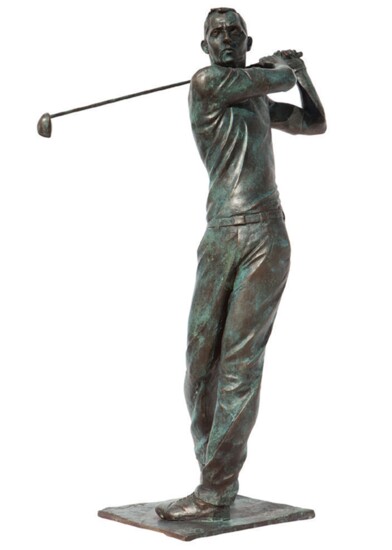 Glade Gallery: Bronze Golfer III - Artist Doru Nuta, Germany 2015. 39.5" x 12" x 12" GladeArtsFoundation.org $32,000