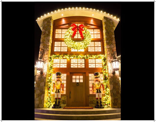 Holiday day lights make your home merry and bright.