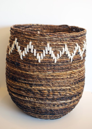 Hand-woven basket, $145.
