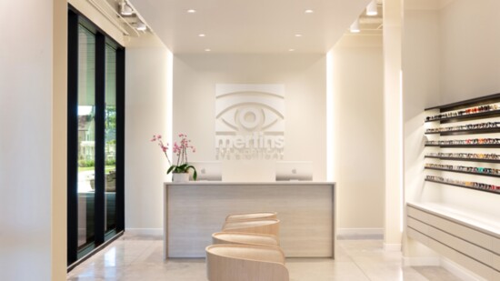 Mertins Eye & Optical is located in the breezeway of the Ledger Building in Downtown Bentonville