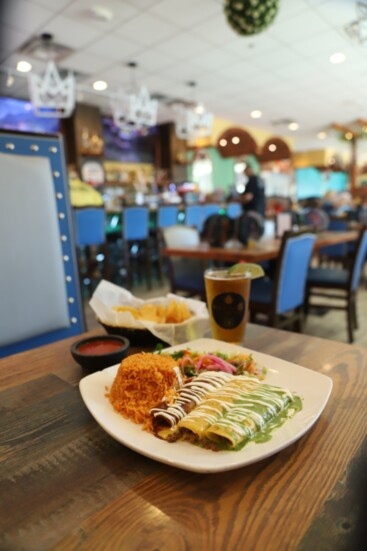 Enchiladas Tres Carabelas at Tequila's Mexican Restaurant