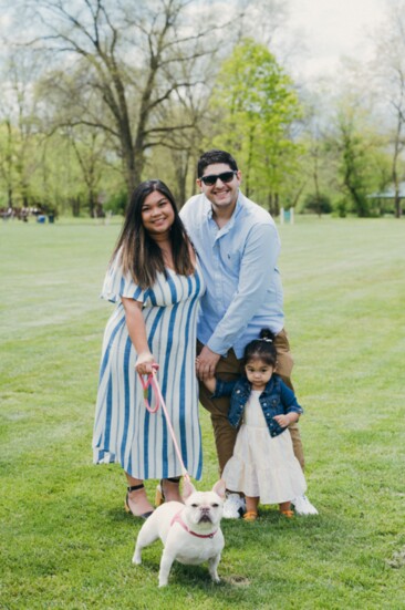 Gabby Magsino and Bruno Loureiro love taking their daughter, Brielle, and dog, Bella, to Duke Island Park.