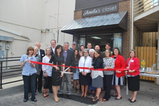 Ribbon Cutting when joined the Chamber