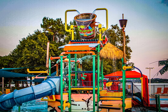 Lake Conroe’s colorful water playground sets the tone for a staycation that turns minutes from home into a full weekend escape.