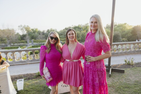 ATX Lifestyle editor Sarah Ivens (right) with Stephanie Gilbert and Rosie Newberry