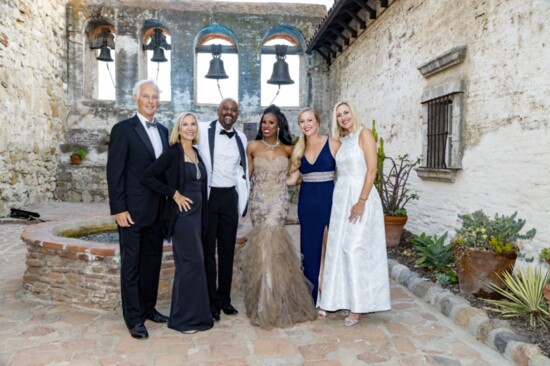 Honorees Bill and Joan Cvengros with daughters Laurie Hassett and Lisa Williams and concert artists Vonzell Solomon and Terron Brooks