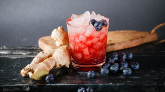 Blueberry Ginger Shrub