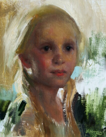 "Sophie" a multiple award winning portrait by Susan Hotard