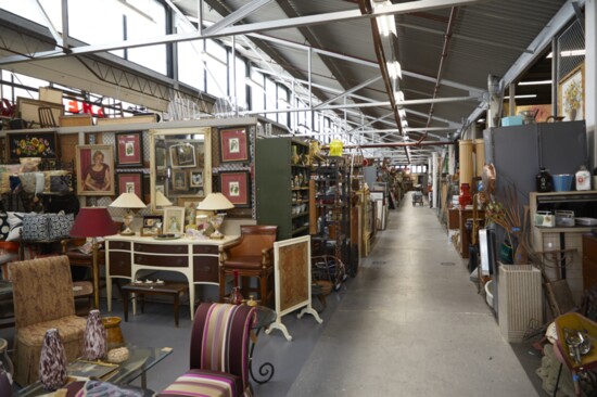 Just one of the many aisles of booths waiting to be discovered at Monger’s Market.