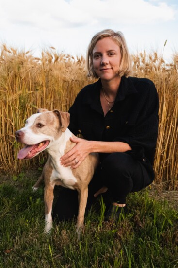 Sarah and her most beloved dog, Bobbie Sue/Photo by Stokes Dunavan