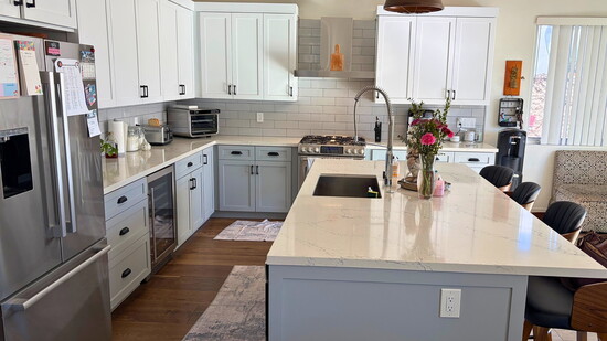 The kitchen—Rae and Mike’s favorite room and the heart of every home.