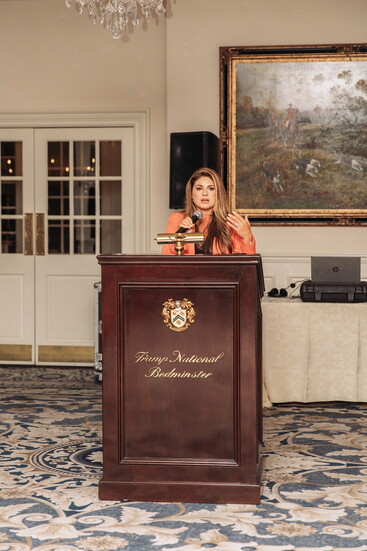 Jessica Walker speaking at the Diva For A Day’s 15th Anniversary Celebration