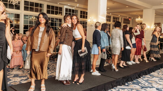 Models walking the runway