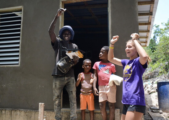 Siena Marble presents Price and his two sons with the keys to their new home after three years on the waiting list.