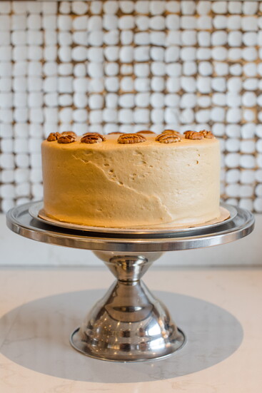 Top: Maxie B's sources everything from eggs and dairy to flour and produce from local farms.