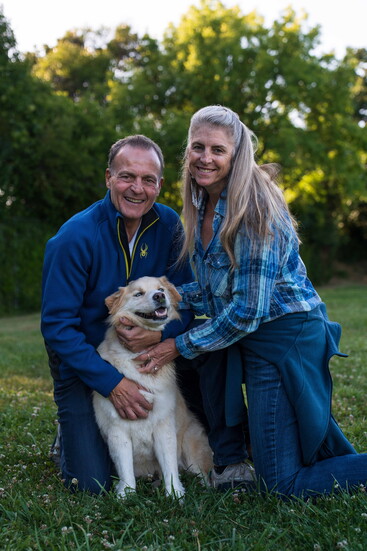 Sal, his wife Kat and Enzo.