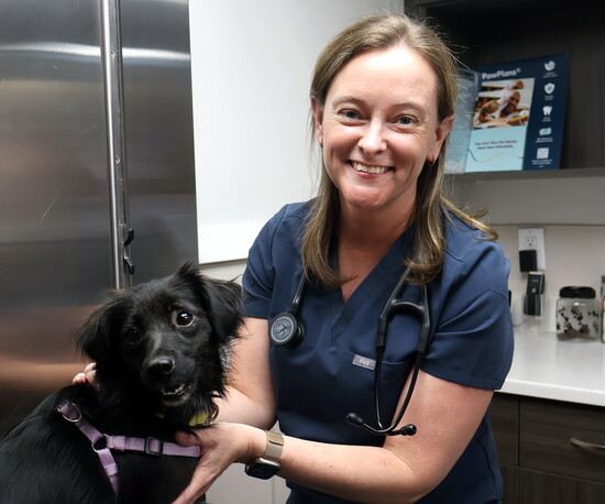 Dr. Wynkoop with Kiki