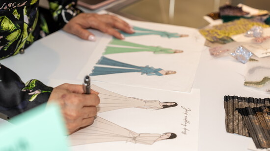 Cenia Paredes sketching designs