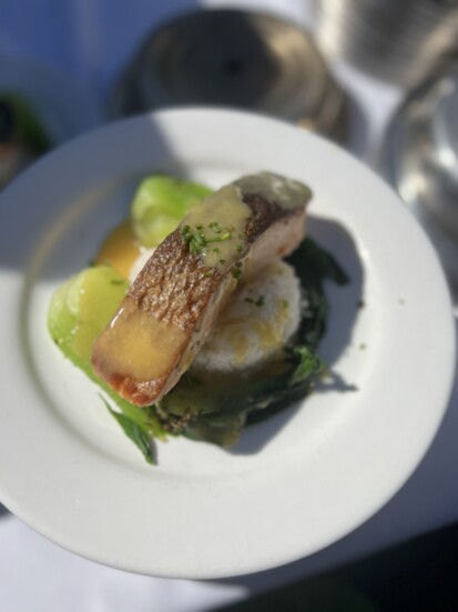 Derricks Grille- Poached Salmom
