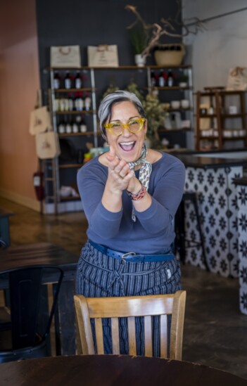 "Understand where your food comes from, who your farmers are."  Chef Leah Di Bernardo, pictured in her restaurant, E.A.T. Markeplace in Temecula.