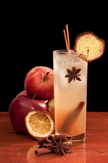 Chilled Apple Spice Cocktail