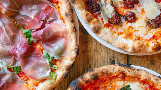 An assortment of Terroni’s signature pizzas