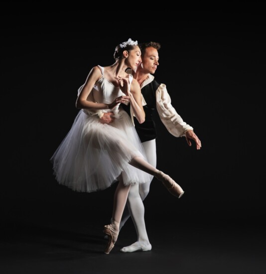 Dancers Philip Perez and Gianna Forte. From 'Les Sylphides'